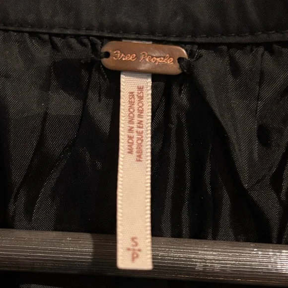 Free People Black Bomber Jacket - Picture 4 of 6